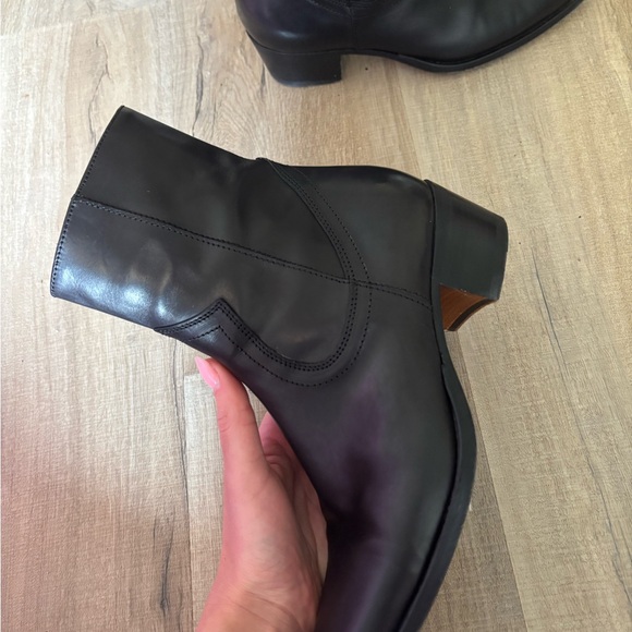 Women\'s Black Ankle Boot Vacchetta Leather Alessandro Vasini